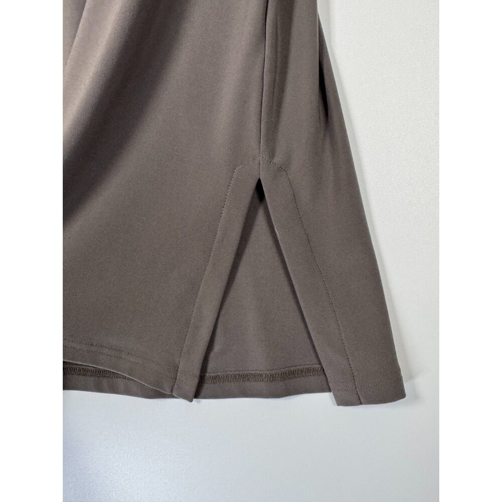 Sympli Top Womens 10‎ Brown V Neck Stretch Travel Minimalist Made in Canada - Picture 7 of 12